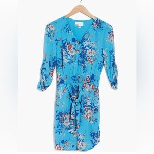 Floral Blue Dress/ Small